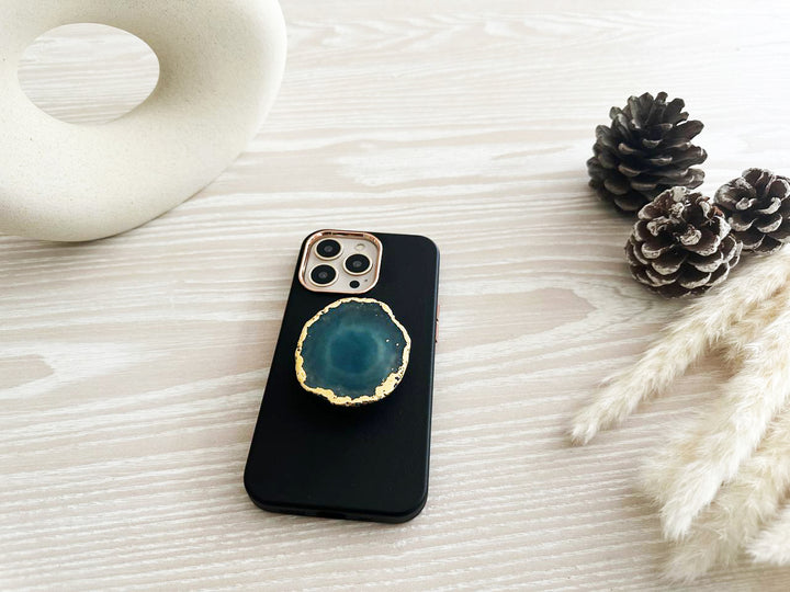 Aquamarine Agate Popsocket 3
