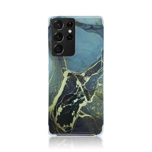 Black and Grey Marble Silicon Samsung Case