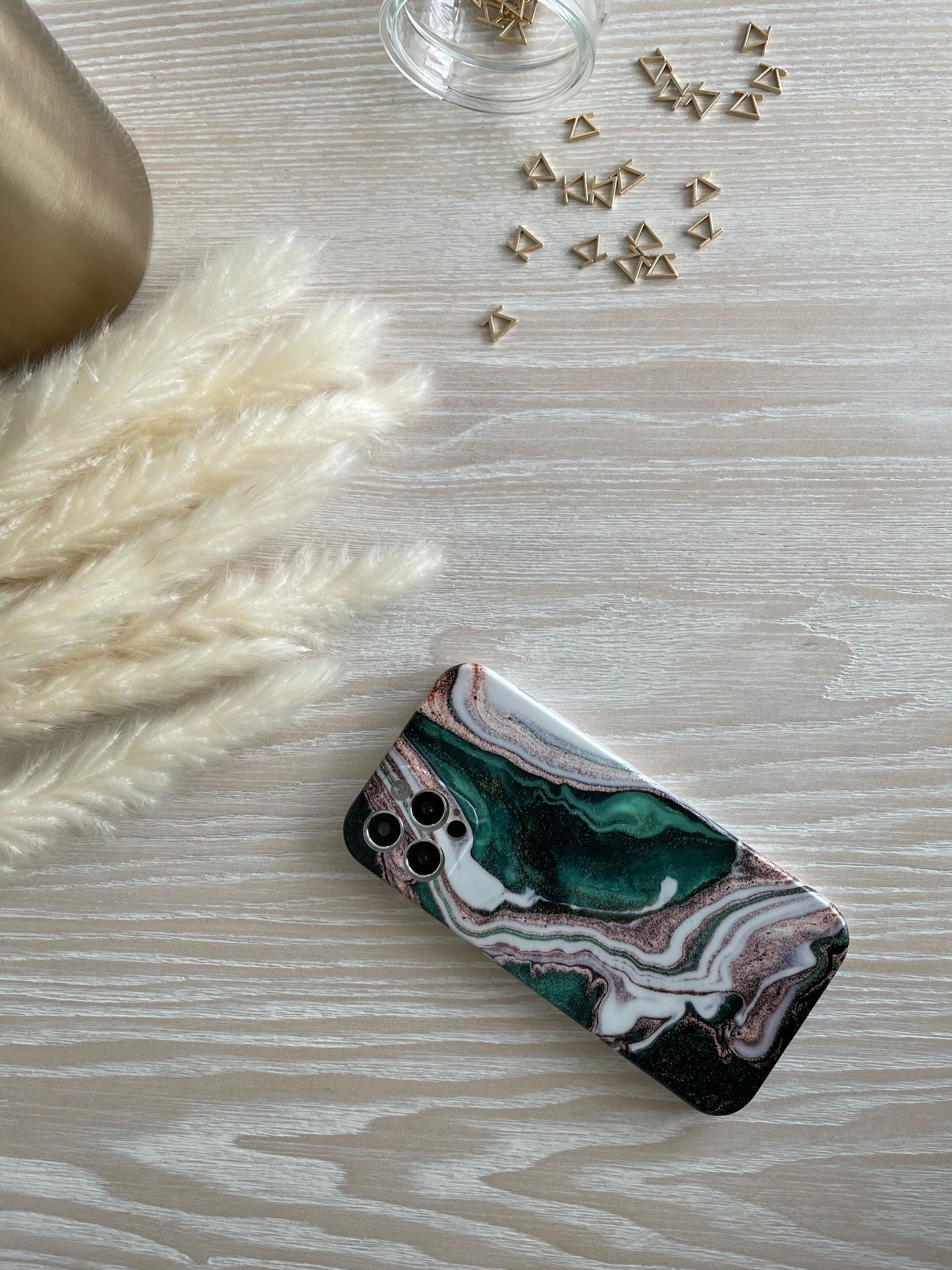 Green Marble Silicon Case