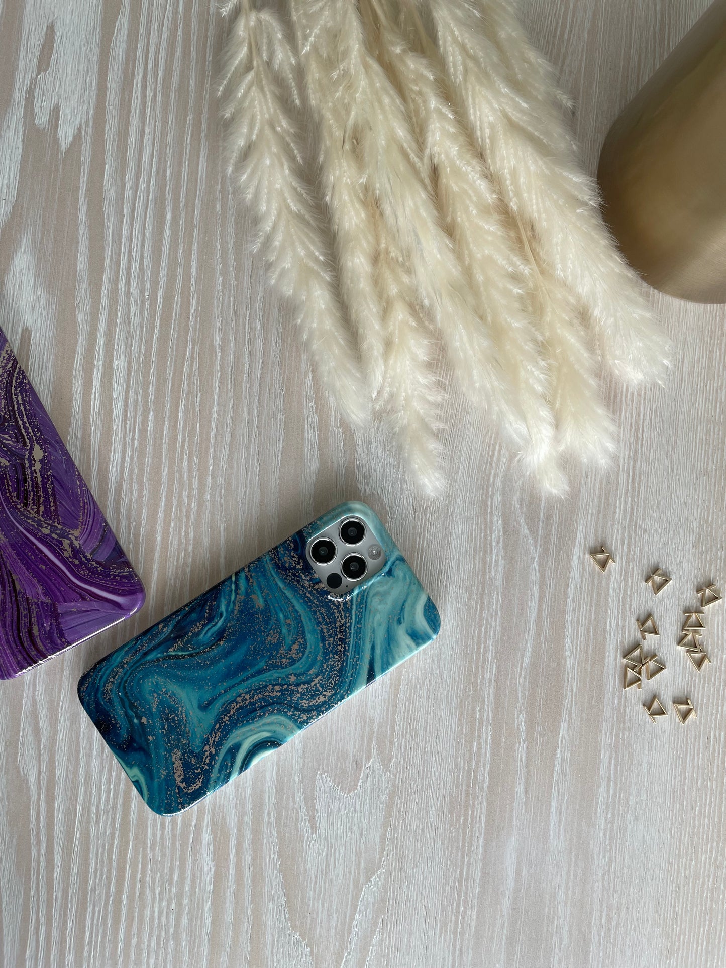 Aquamarine Marble iPhone Silicon Case