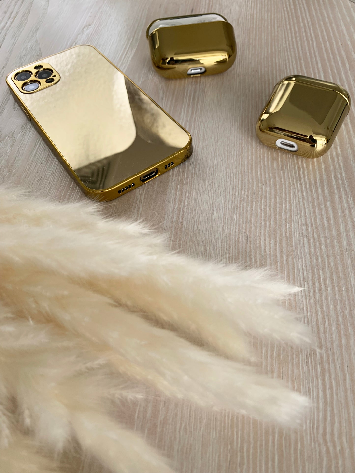 Gold Reflective Silicon Case