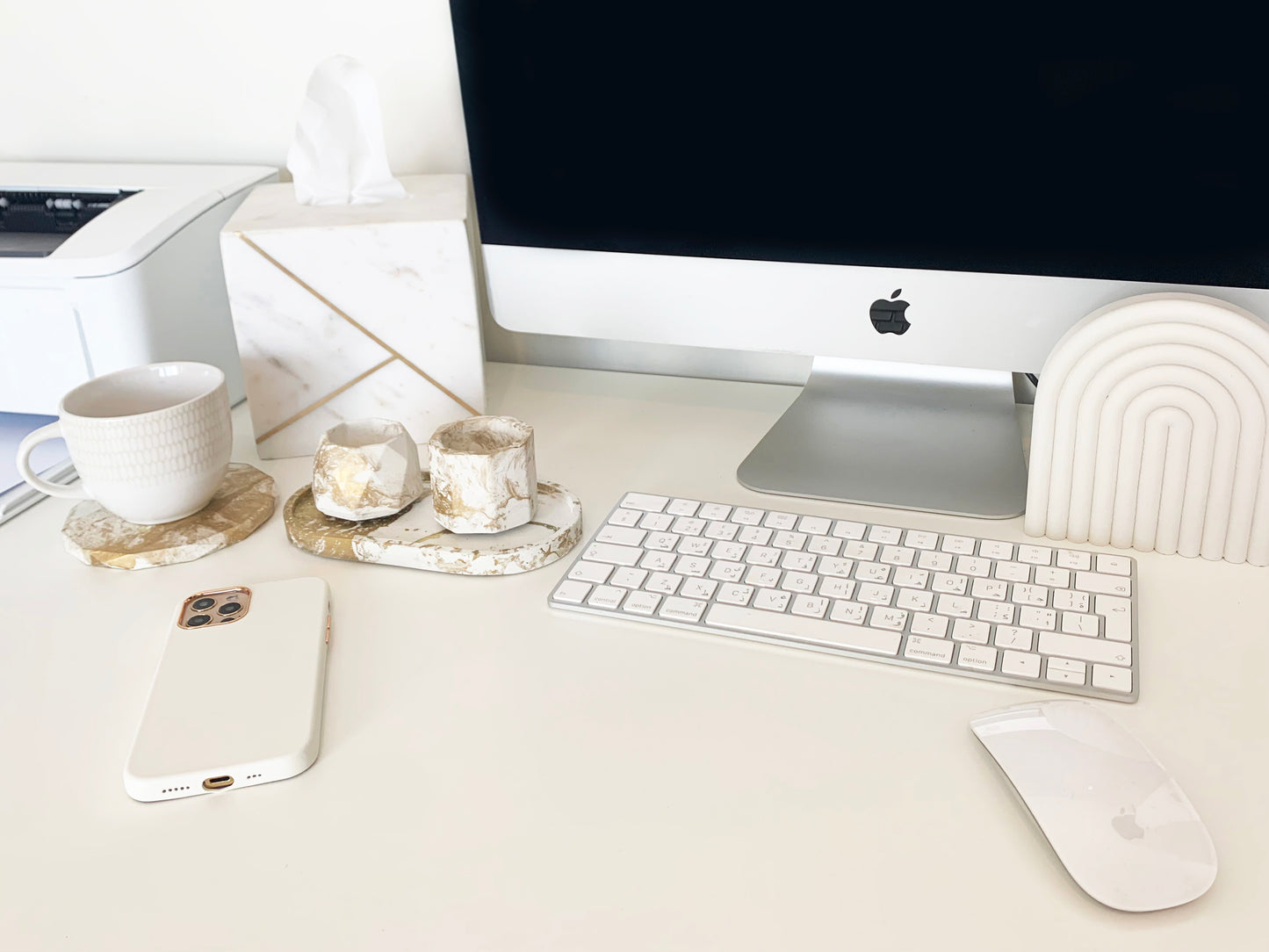 MARBLE DESK ORGANIZER (SET 5)