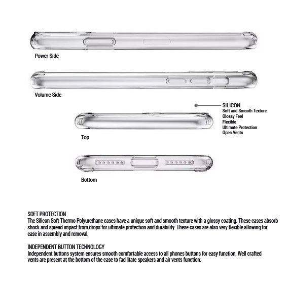 Opal Marble Silicon Case with Gold Detail