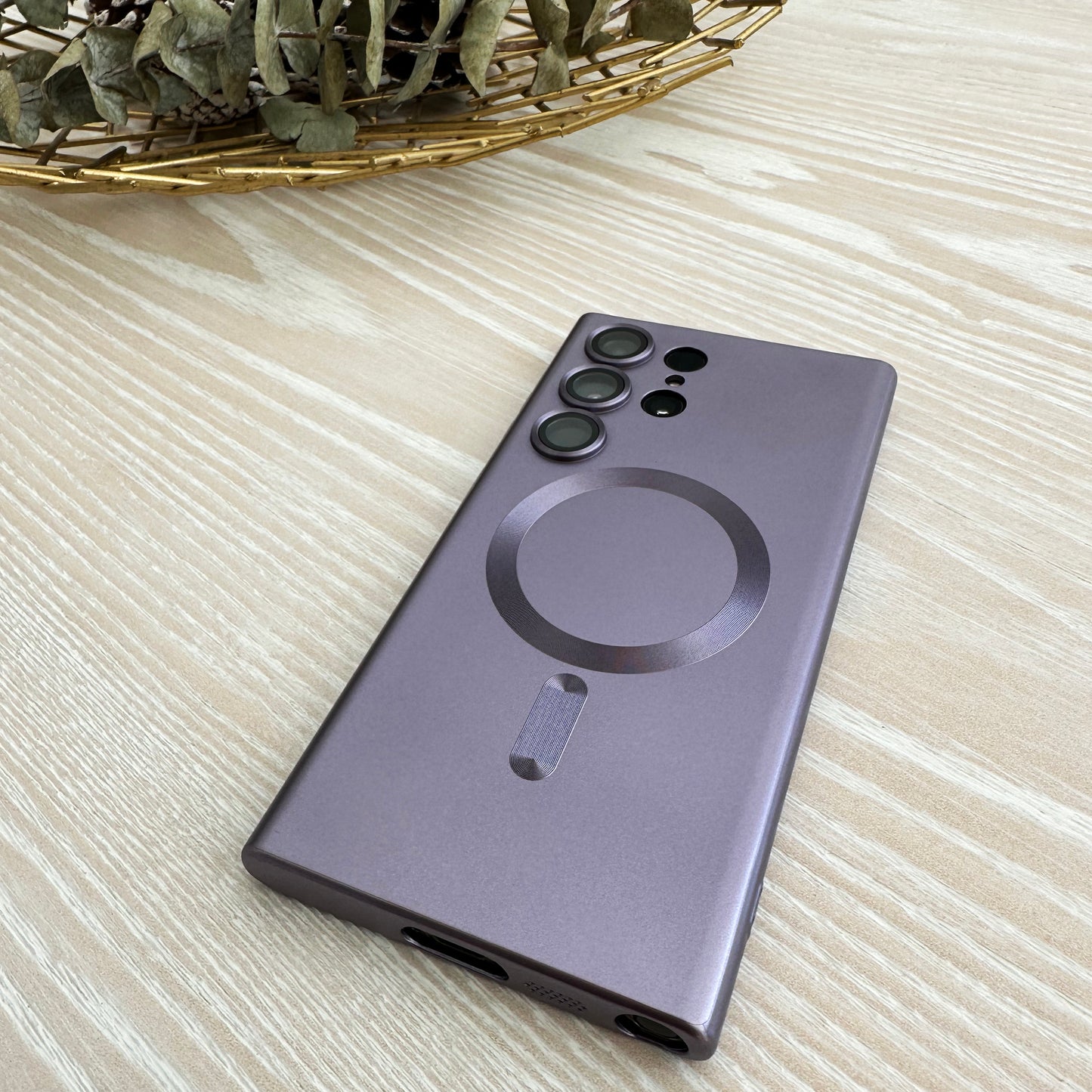 Lilac Magnetic Silicon Samsung Case