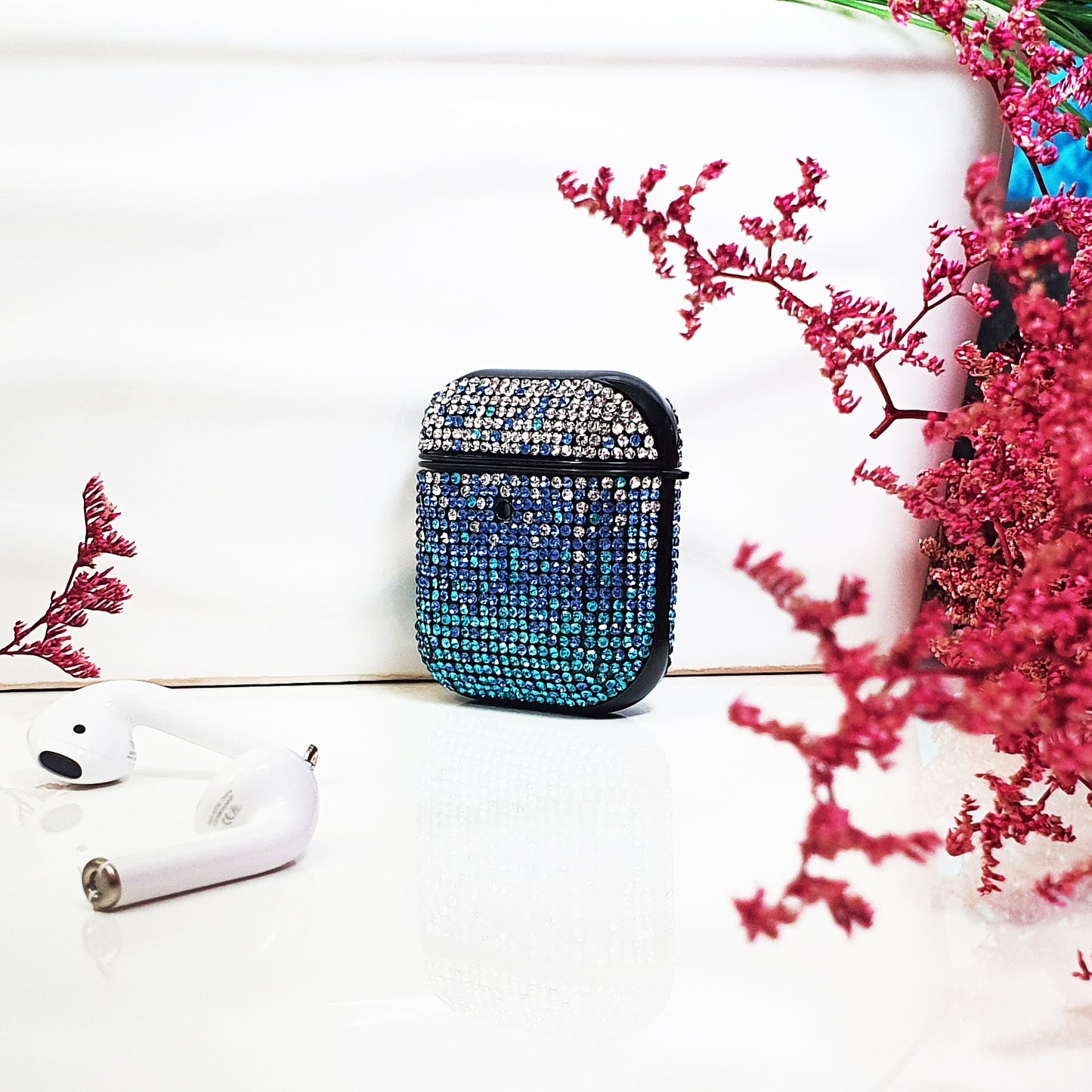 Crystal Gradient Blue AirPods Case