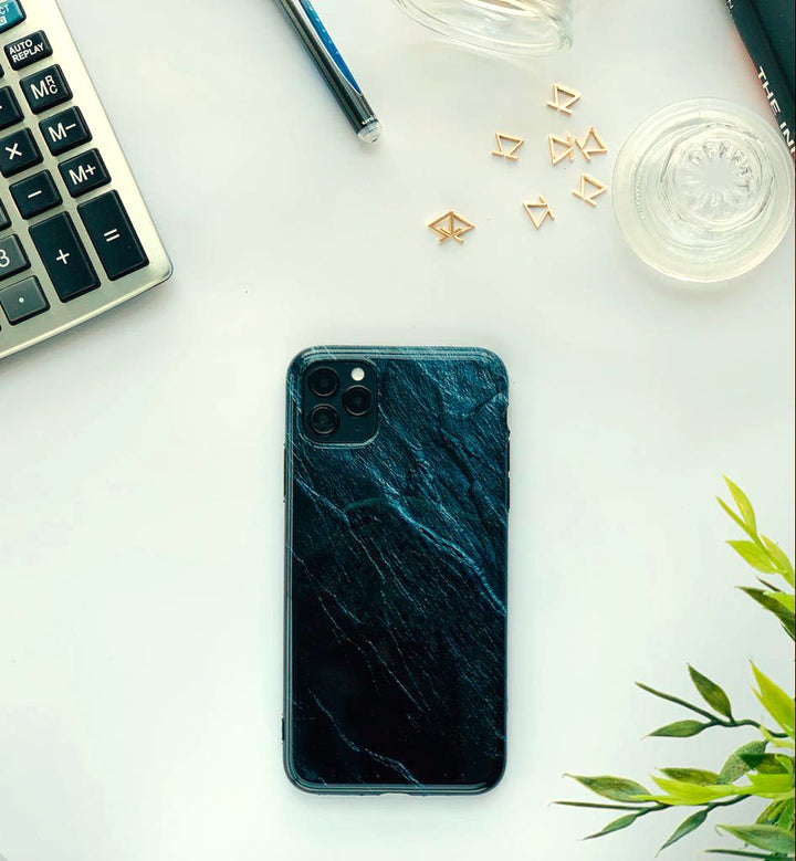 Blue and Black Silicon Case