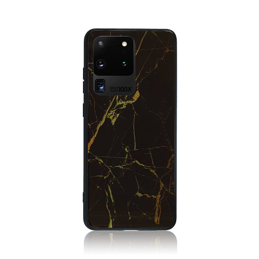 Black and Gold Tempered Glass Samsung Case