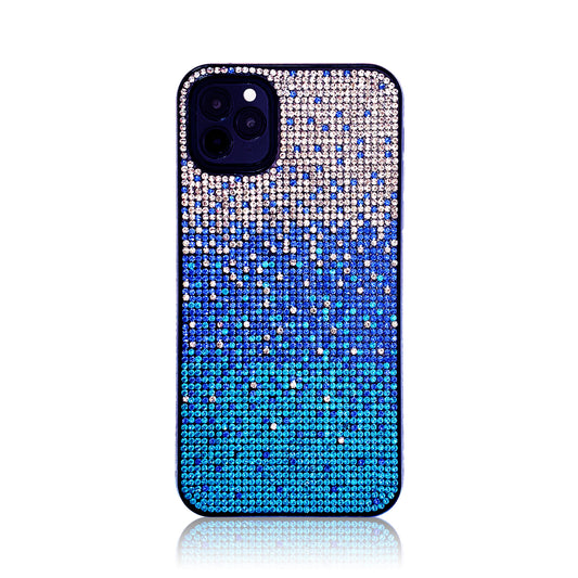Crystal Gradient Blue Silicon iPhone Case