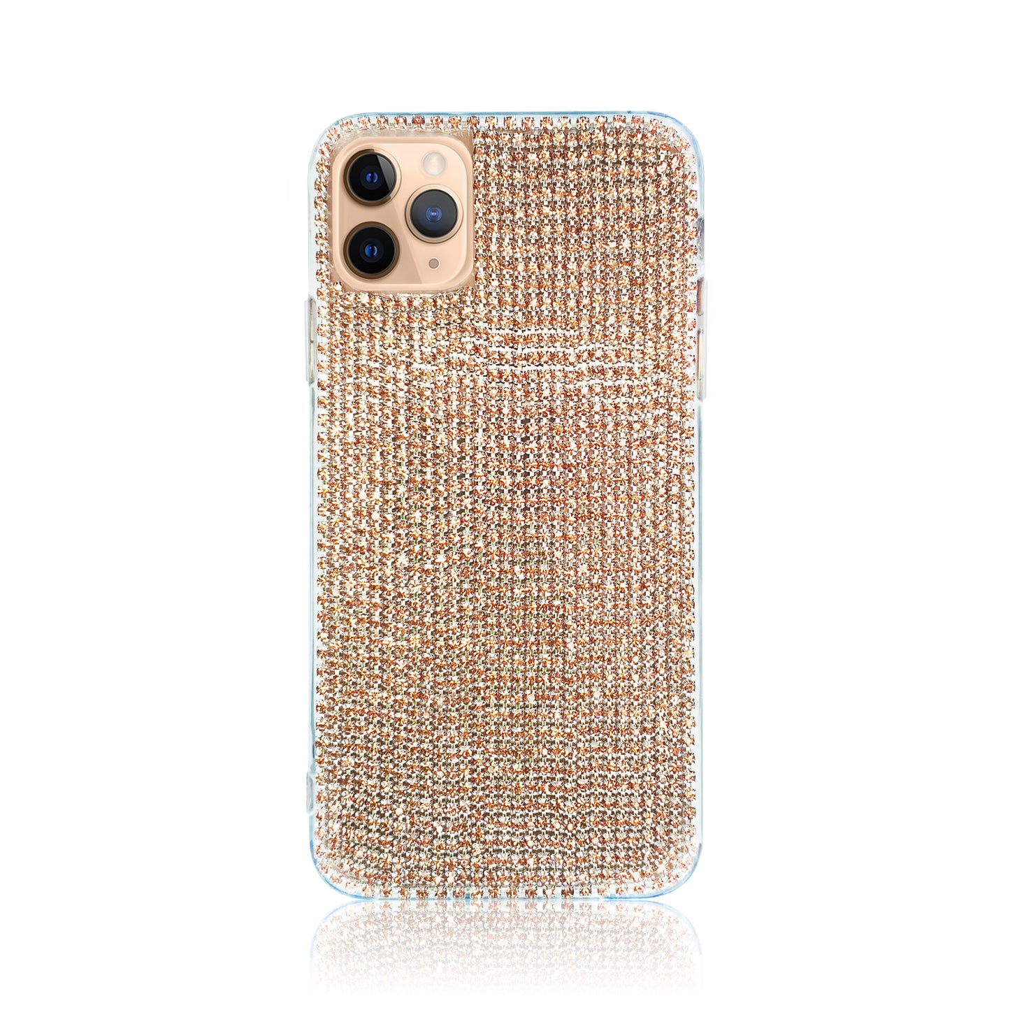 Crystal Rose Gold Silicon iPhone Case