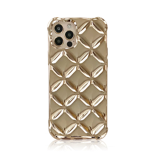Gold Quilted Silicon Case