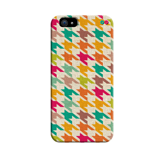 Houndstooth Fabric Pattern 3D Case