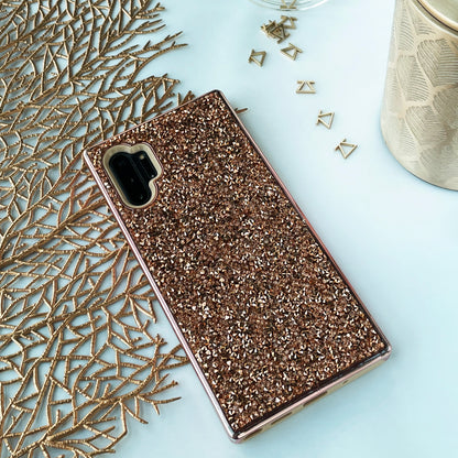 Our Crystal Studded Rose Gold Silicon Samsung Case