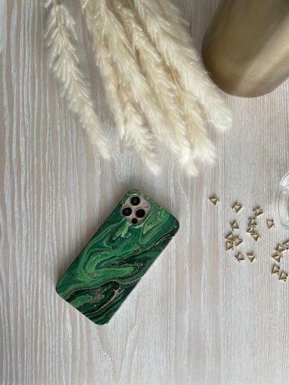 Emerald Marble iPhone Silicon Case