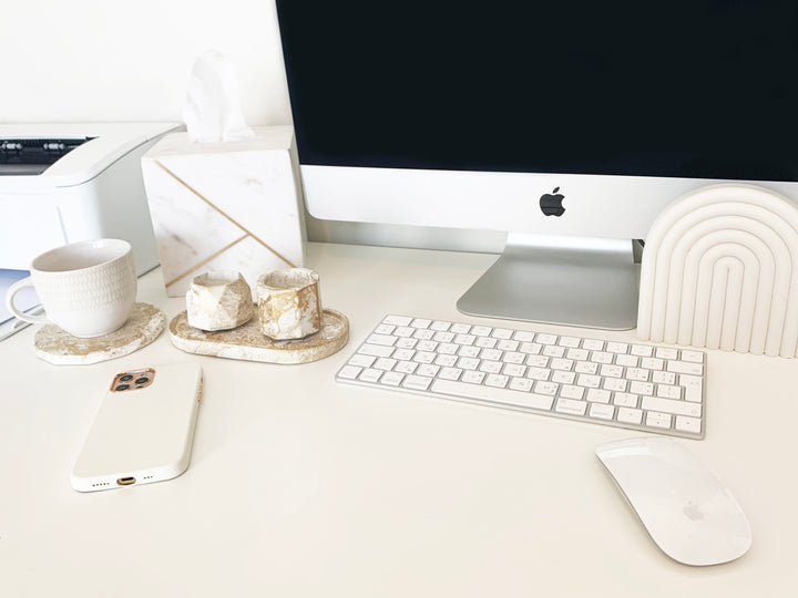 MARBLE DESK ORGANIZER (SET 4)