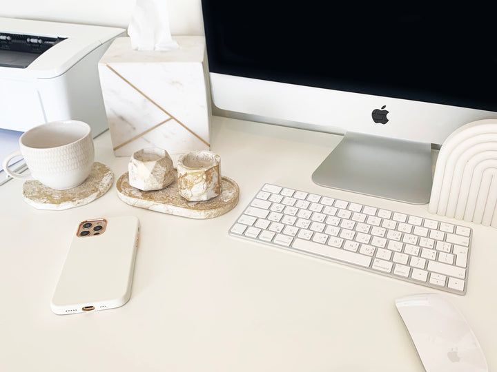 MARBLE DESK ORGANIZER (SET 4)