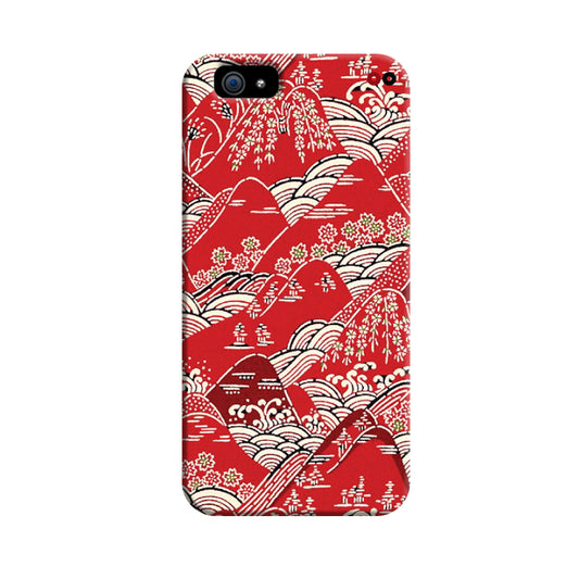 Red Katazome (Dyed Textile Panel) 3D Case