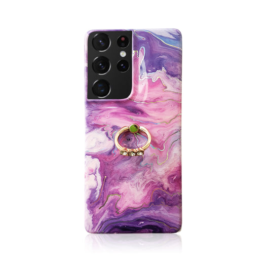 Pink Holographic Silicon Samsung Case