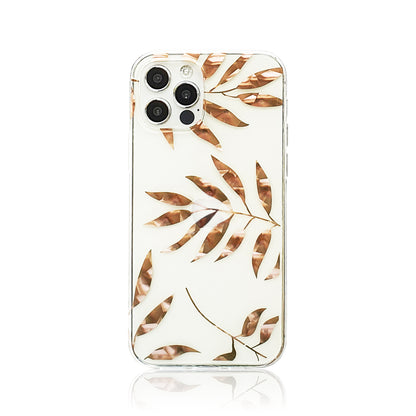 Rose Gold Leaves Silicon Case