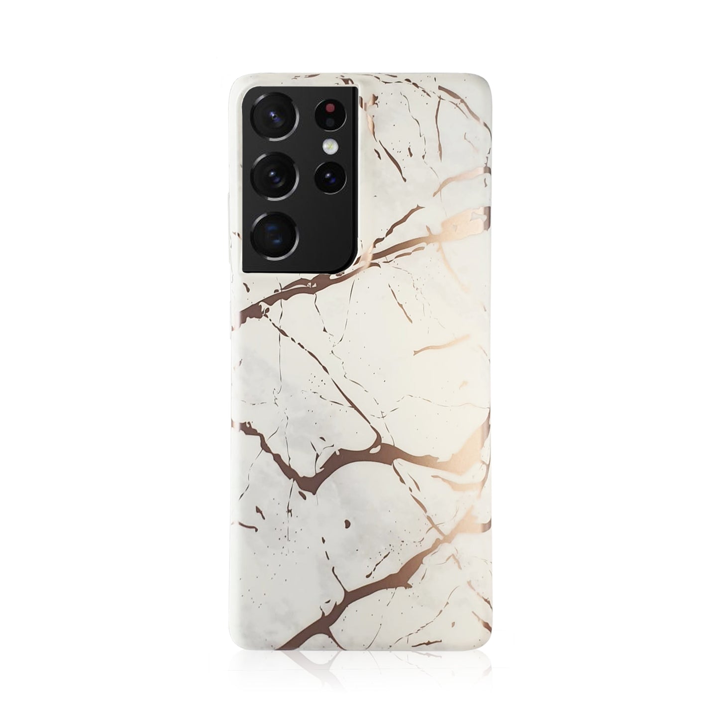 White and Rose Gold Silicon Samsung Case