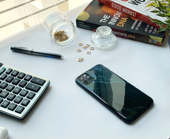 Blue and Black Silicon Case